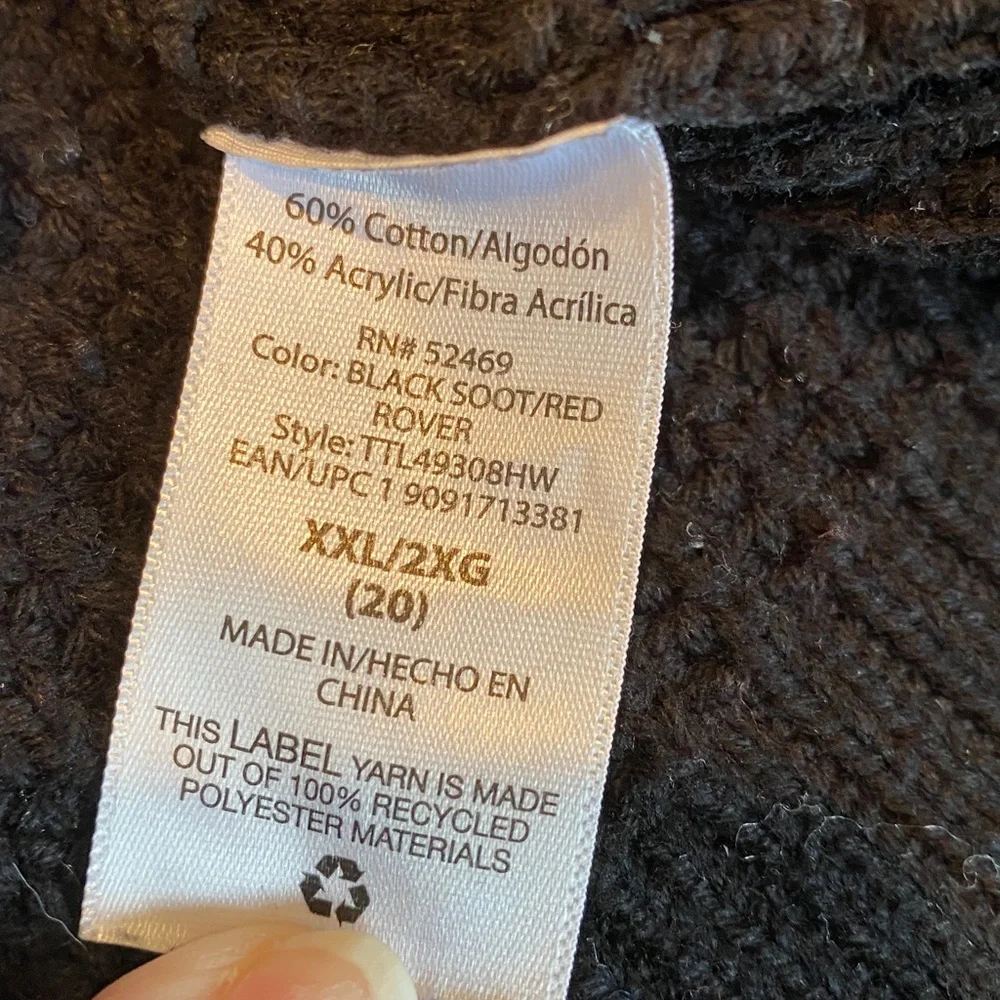 Time and Tru Women’s Chevron Shaker Pullover Knit Sweater - Picture 4 of 5